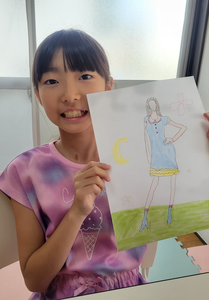 自分で書くことで、体のパーツの長さも意識できてとても良かったです。