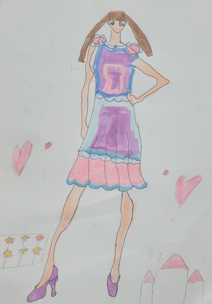 人間の骨格からスケッチするということが初めてだったのでとても勉強になったと思います。